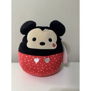 SQUISHMALLOWS Valentine's Day MICKEY MOUSE Disney 8" Plush w/Hearts - New